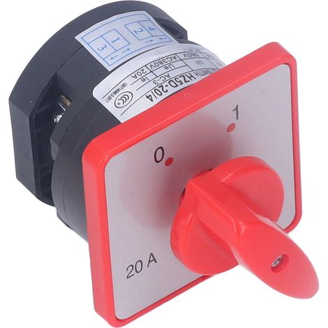 Interrupteur rotatif BERM 1 pôle 2 positions, bouton de commande pour contrôle de puissance AC 380V, accessoire de commutation (1/5)