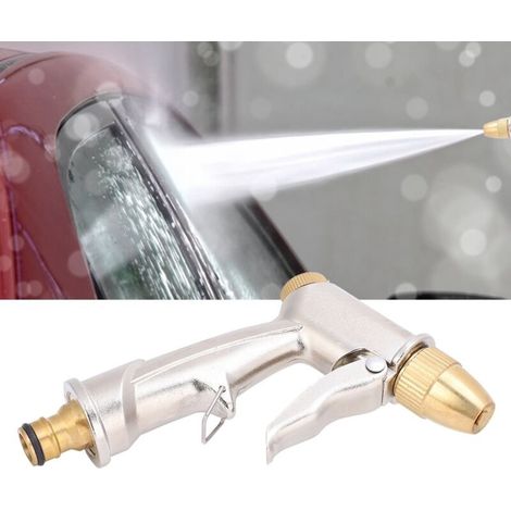 Pistolet à eau de lavage de voiture en laiton pur, Spray de nettoyage domestique à haute pression tout en métal