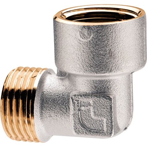 Gomito a compressione per tubo rame MF1/2"