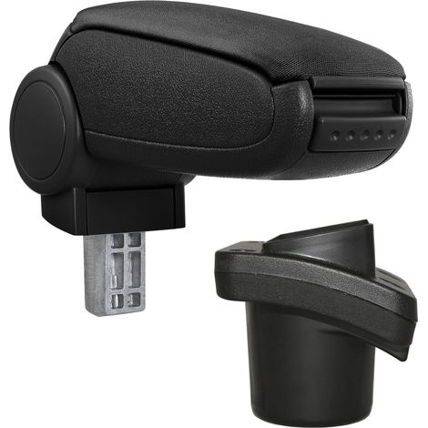 Bracciolo centrale per Citroen C2 con vano imbottito in tessuto nero 030000405