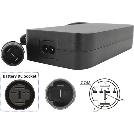 PowerSmart Chargeur 42V 4A pour Lapierre Overvolt HT 5.5 - 36V (YMH 7-pin) Yamaha 500Wh Batterie (1/5)