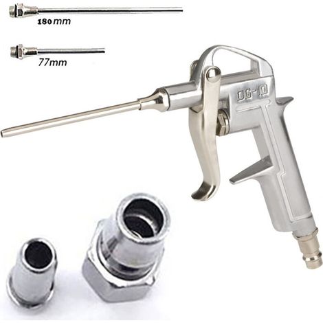 Pistolet De Compresseur D'air Complet Avec Accessoires De Buse (1/2)