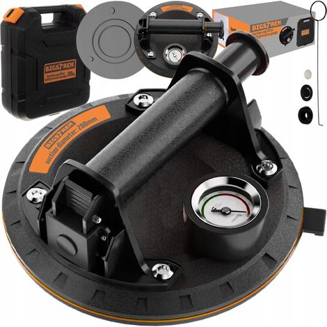Ventosa de vacío bigstren Pro capacidad 200 kg negro