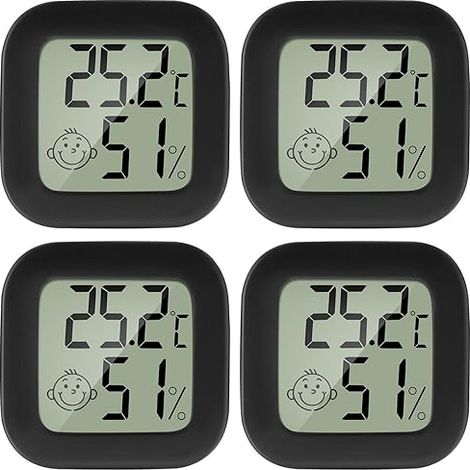 LCD Digital Mini Thermometer Hygrometer Temperatur Luftfeuchtigkeit Messgerät Gauge für Gewächshaus Startseite Büro (1/5)