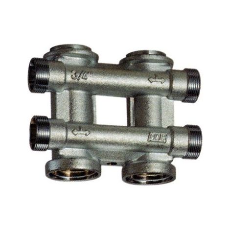 FAR 3750 Collettore Complanare Cromato Diam.3/4"X24/19G 2+2 Derivazioni - 3750 34 (1/2)