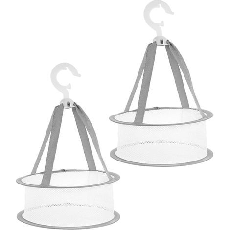 Set of 2 clothes drying racks, suitable for drying socks, makeup sponges and makeup brushes (grey) (1/5)