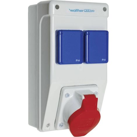 Walther Werke Modelo CEE Distribuidor de corriente blanco compacto