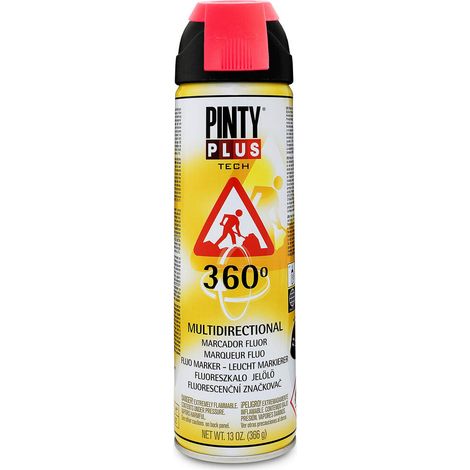 Vernice Spray PintyPlus Tech Marker 360° Rosso 650cc T107 (1/2)
