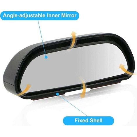 Lot de 2 rétroviseurs d'angle mort, rétroviseur latéral grand angle 360° pour moto (1/2)