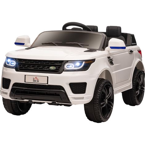 HOMCOM Auto Elettrica per Bambini 3-6 Anni con Telecomando Bianco