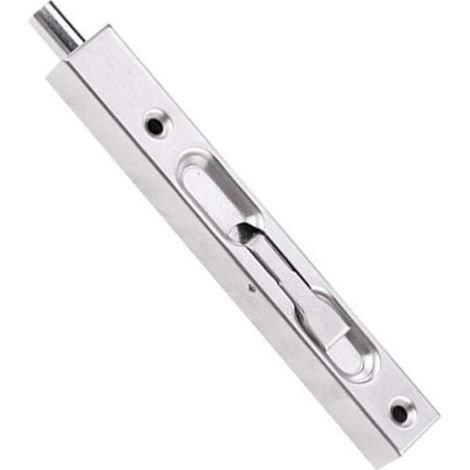 Stainless Steel Sliding Latch Bolt Hidden Door Lock Slide Lever Bolt Security Brushed Latch for French Doors, Composite Doors, Wooden Doors, Double Doors(200mm) (1/4)