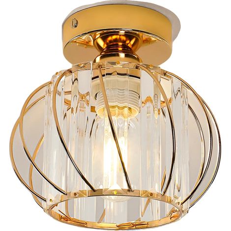 Chandelier, Design en Cristal Moderne, Installation Facile, Or, M (1/2)