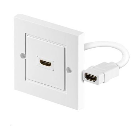 Enchufe de pared MicroConnect HDMI blanco
