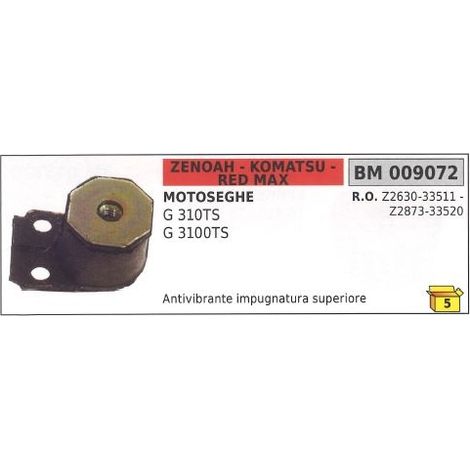 Amortiguador de vibraciones mango superior ZENOAH G 310TS 3100TS 009072