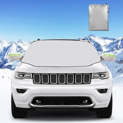 Housse de pare-brise magnétique grand format pour voiture, idéale pour l'hiver et le givre, Dimensions : 150 x 115 cm (1/5)