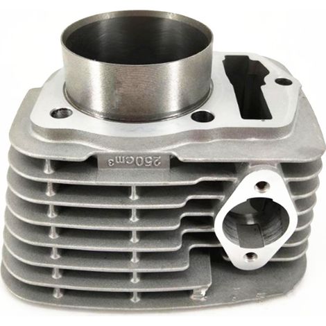 Motorcycle engine cylinder, compatible with Zongshen CB250, XL230 and CRF230 engines, with a cylinder bore of 65.5 mm and piston rings. (1/4)