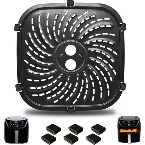 Plaque De Cuisson - Acier Inoxydable Alimentaire - Pour Friteuse À Air Vortex Pro 6 QT - 22 X 22 Cm - 1 Pièce (1/4)