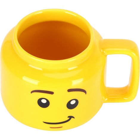 Tasse en céramique jaune à motif dessin animé, 300 ml, idéale pour le café, le lait ou le thé. Cadeau parfait pour la maison ou le bureau. (1/5)