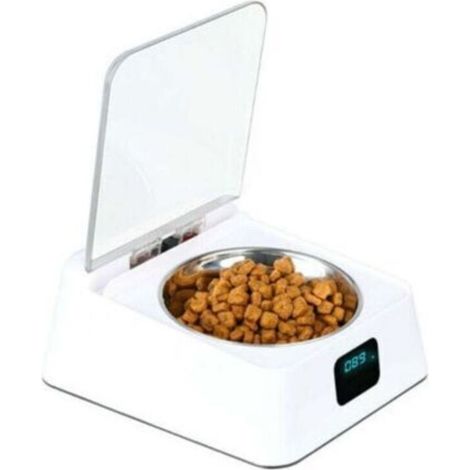 Gamelle à Capteur Infrarouge 330Ml, Acier Inoxydable, Couvercle à Ouverture/Fermeture Automatique, Avec Câble De Chargement Usb, 3-5 minutes de repos, Convient Aux Chats, Chiens