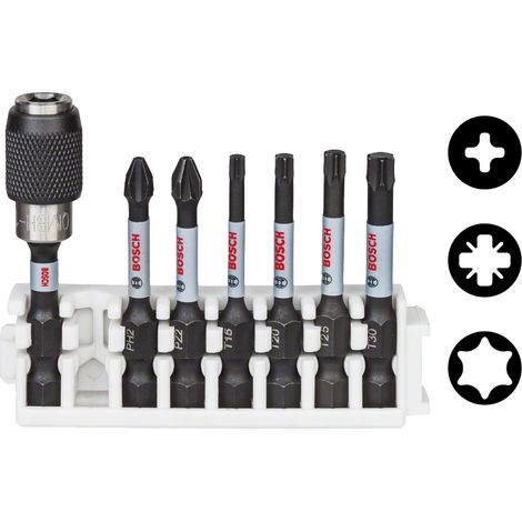 Bosch Accessories 2608522326 2608522326 Jeu d'embouts PH 2, PZ 2, T 20, T 25, T 30 1 set