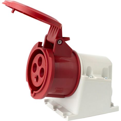 Enchufe fijo 32A 4P 400V rojo IP44 ECO SpeedPRO 23396\P01