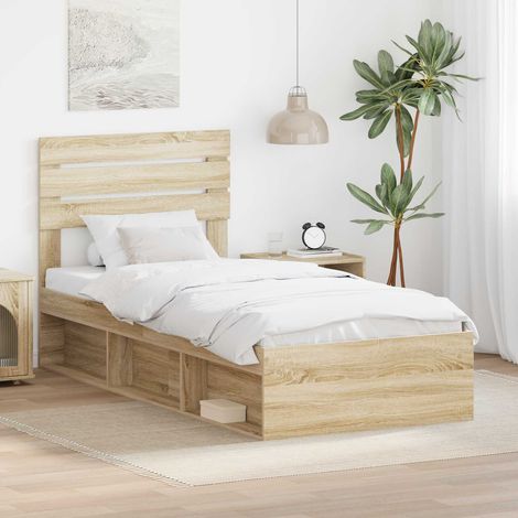 Estructura de cama  100 x 200 cm Madera de pino macizo