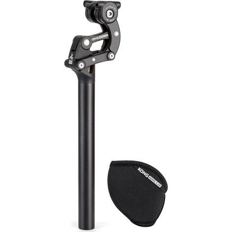 Suspension Seatpost 27.2/30.9/3x365mm - Aluminum Parallelogram Suspension Seatpost 50mm Stroke Adjustable Damping for Mountain Bike Trekking Bike