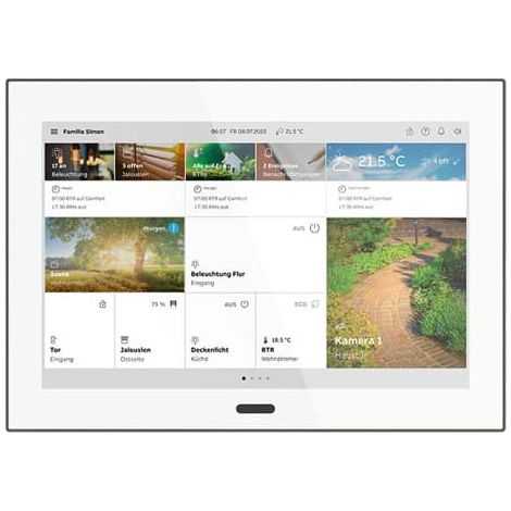 Busch-Jaeger Busch-SmartTouch® 10", Wi-Fi, vetro bianco/grafite (ST/U10.2.11-811), 2TMA310050W0002