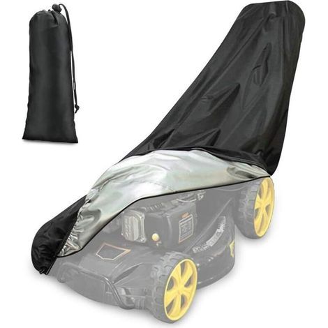 Lawnmower Cover, Waterproof, Dustproof, UV-Resistant, 190T with Drawstring and Storage Bag for Outdoor/Indoor Use, 188 x 99.1 x 63.5 cm (1/5)