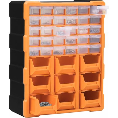 Organisateur multi-tiroirs avec 39 tiroirs 38x16x47 cm (1/5)