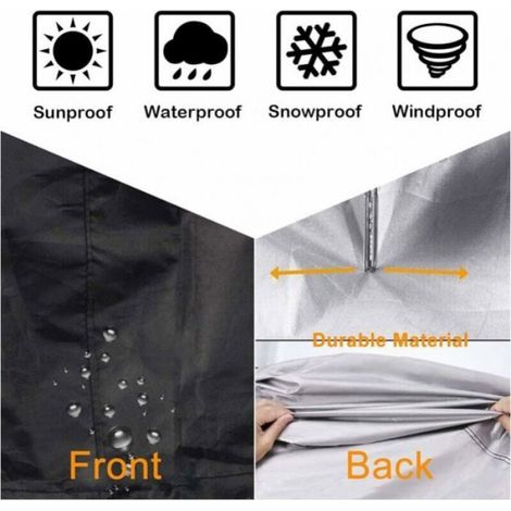 80 x 65 cm Housse de protection pour brasero rond, cordon de serrage pour imperméable, coupe-vent, résistant aux UV, tis Étiquette (1/5)