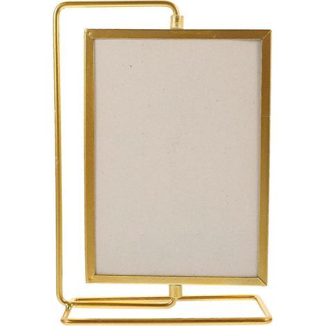 Drehbarer Bilderrahmen, Vintage-Bilderrahmen, Fotohalter, Tischbilderrahmen – 22,5 x 15,5 x 6,8 cm – Gold (1/4)