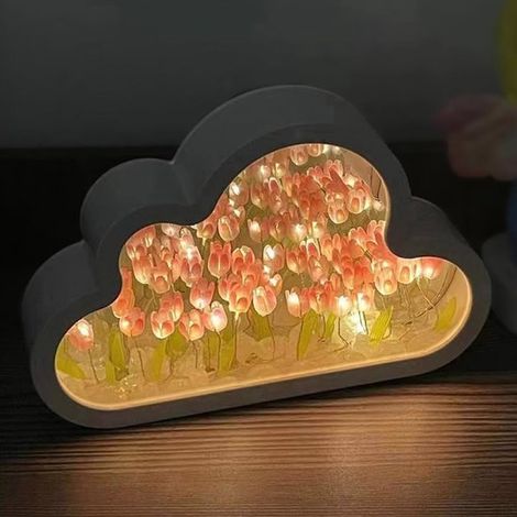 Lampada da tavolo a forma di colibrì con luce notturna, funzione touch, 3 temperature di colore, dimmerabile, sensore touch, diffusore di aromaterapia, ricaricabile. (1/5)