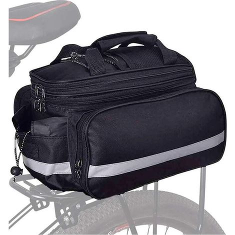 Borsa da portapacchi a doppio scomparto - Capacità 25 litri - Impermeabile e riflettente - Adatta per valigie, borse da bicicletta e borse laterali. (1/5)