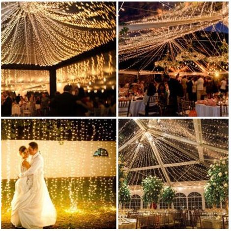 100M 600 LED Guirlande Lumineuse Carnaval Mariage Extérieur Intérieur Jardin Éclairage - RWMobilier d‘intérieur Décoration Décoration de Noël Guirlandes lumineuses (1/4)