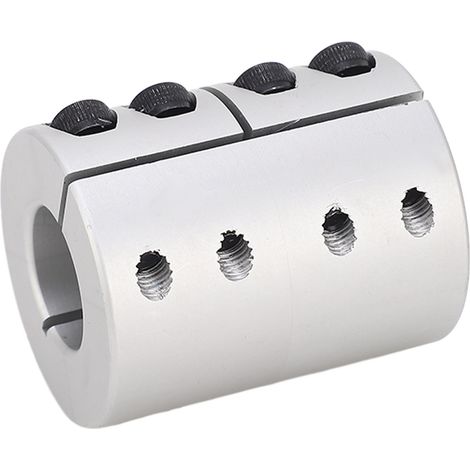 Accouplement rigide inox D40L50 alésage 20mm, manchon à vis de blocage avec boulon de serrage, amortisseur de vibrations pour moteur, raccord à pince anti-jeu. (1/5)