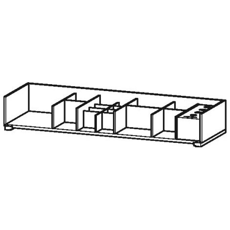 Sistema d'arredo Duravit per mobili di larghezza 1150 mm, senza foro per sifone, Colore (anteriore/corpo): acero massiccio - UV992907878 (1/2)