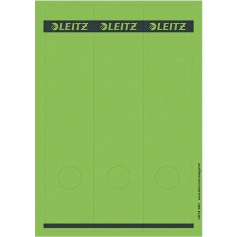 Ordnerrückenetikett breit/lang 61,5 x 285 mm (B x H) selbstklebend mit Griffloch grün 75 Etik./Pack. (1/5)