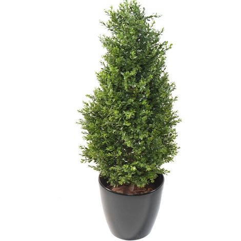 Plante artificielle haute gamme Spécial extérieur / Buis topiaire UV Artificiel - Dim : 125 x 60 cm