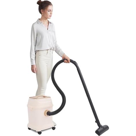 Petit aspirateur sans sac 1000 W avec puissance d'aspiration de 17 KPa - Aspirateur portable avec 4 roues universelles - Réservoir à poussière de 18 l - Aspirateur de mise à niveau pour (1/5)