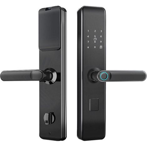 Intelligentes Türschloss für die Haustür – Wohnung, Hotel – Verriegelung per Karte, Bluetooth, Fingerabdruck – Für Mieter und Eigentümer.