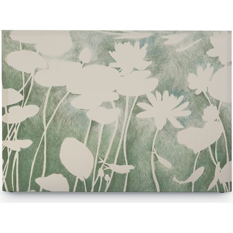 BELLECOUR LITERIE Tête de lit déhoussable HAKU 140x110 cm Coloris Vert (1/5)