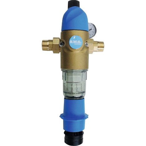 Sanitop-Wingenroth casa Filtro acqua alfi Top rueckspuelbar con riduttore di pressione integrato, 1 pezzi, 1 pollici, 14330 1