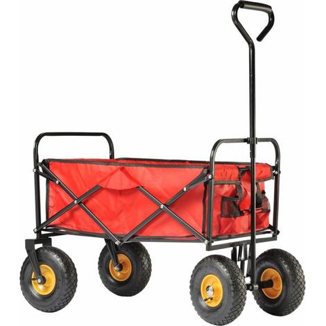 Chariot de jardin pliable - Caisse 80 L - Charge max 120kg - 320062101 (1/10)