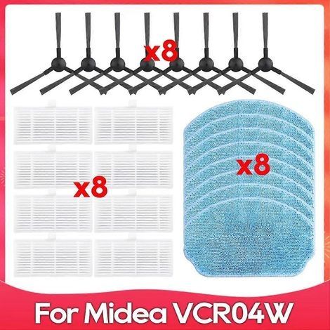 Compatible avec les balais Midea VCR04W / Kabum Smart 100 / IRBIS Bean 0121 / BR151 (accès au filtre de la brosse latérale) (1/5)