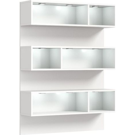 Shoelove meuble à chaussures avec éclairage 6 compartiments blanc. (1/5)