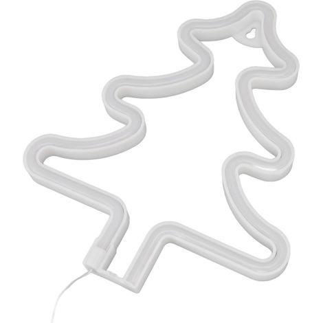 Neon-Leuchtschild in Form eines Weihnachtsbaums, dekorative USB-Lampe für Schreibtisch oder Wand. (1/5)