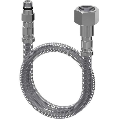 Flexible de douche de 3 m en PVC lisse noir, haute pression et anti-explosion, résistant aux pliures et aux fuites, convient à tous - AquaForge (1/2)