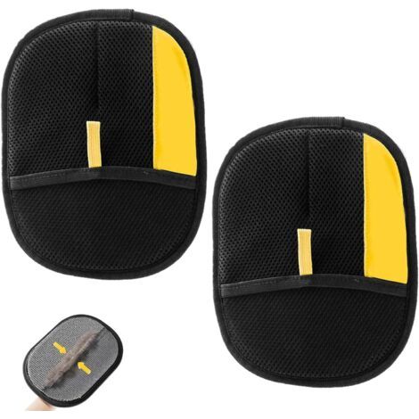 BUNTHAUS Lot de 2 Gants de Toilettage Double Face pour Chien et Chat, Gants Anti Poils Réutilisables et Lavables, Enlève Les Poils d'animaux sur Meubles, Vêtements et Tapis (1/5)