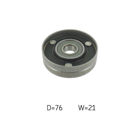 Poulie renvoi/transmission, courroie trapézoïdale à nervures SKF VKM 31017 AUDI